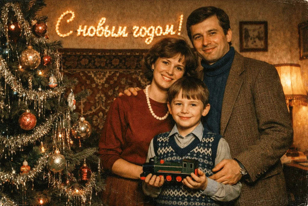 Сгенерировать новогодние открытки 80 90 годов