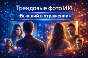 Трендовые фото ИИ - Бывший в отражении