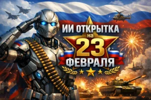 ИИ-Открытка на 23 февраля
