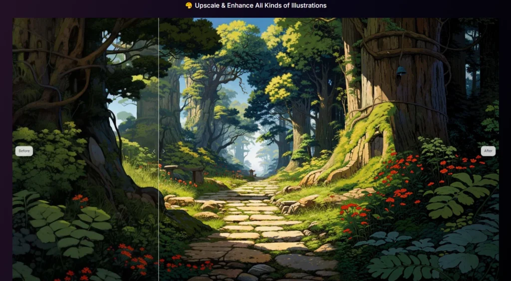 Magnific AI обработка картинки