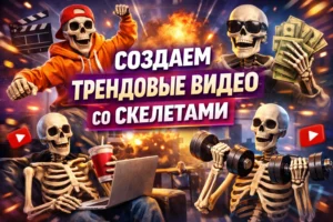 Как создавать видео со скелетами с помощью нейросетей