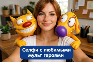 Как создать ИИ фото с персонажем мультфильма
